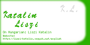 katalin liszi business card